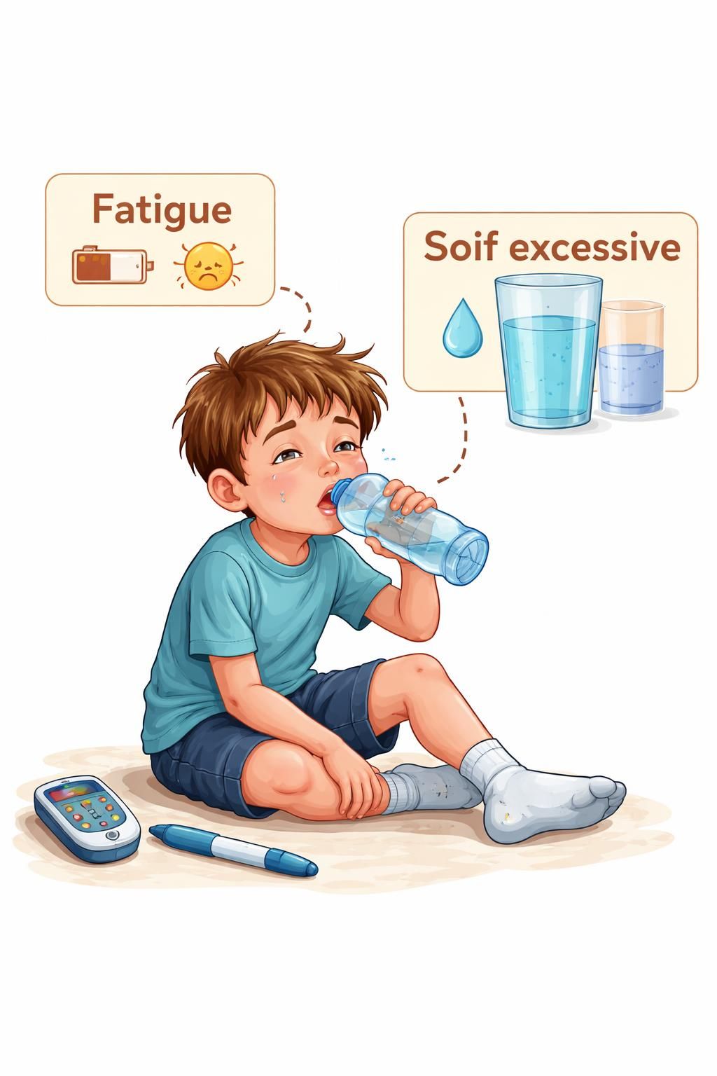 découvrez les symptômes du diabète chez l'enfant pour mieux identifier les signaux d'alerte et agir rapidement afin de protéger la santé de votre enfant.