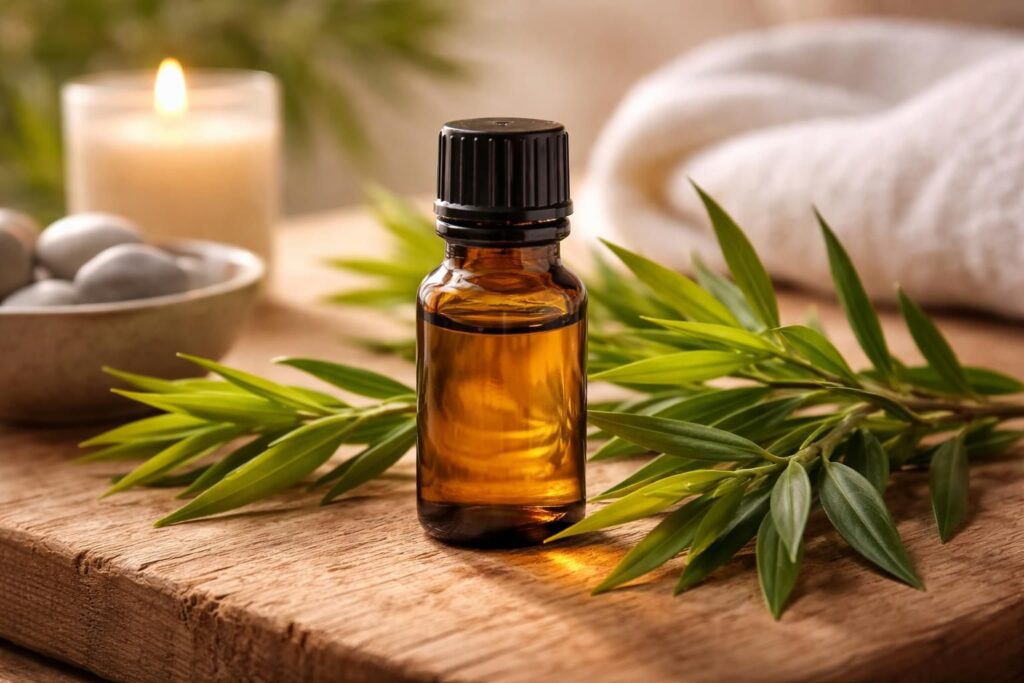 découvrez les bienfaits de l'huile essentielle de tea tree pour votre peau et votre bien-être : propriétés antiseptiques, purifiantes et apaisantes pour une beauté naturelle au quotidien.