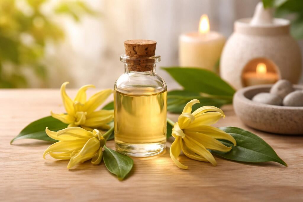découvrez les bienfaits de l'huile essentielle d’ylang ylang pour le corps et l’esprit : relaxation, équilibre émotionnel et soin naturel de la peau.