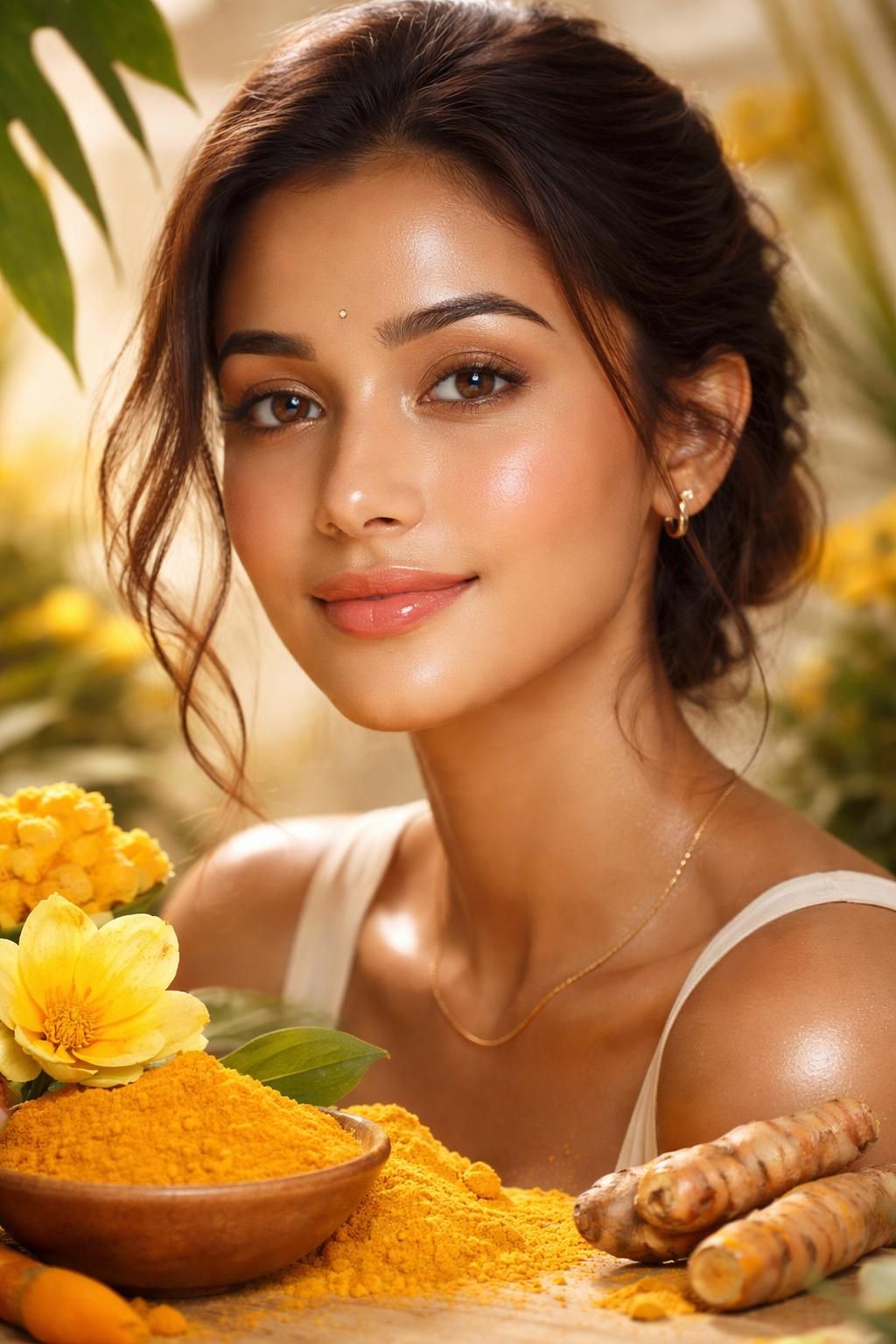 découvrez les bienfaits du curcuma sur le visage, un allié naturel pour une peau éclatante, revitalisée et protégée contre les signes du vieillissement.