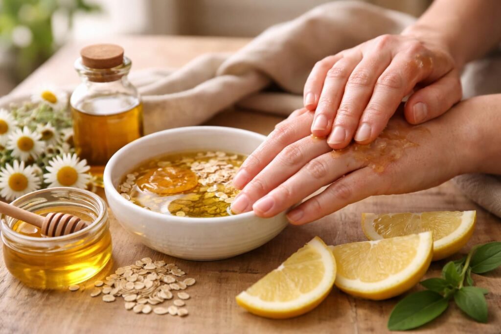 découvrez les remèdes de grand-mère efficaces pour soulager les mains très sèches et retrouver une peau douce et apaisée naturellement.