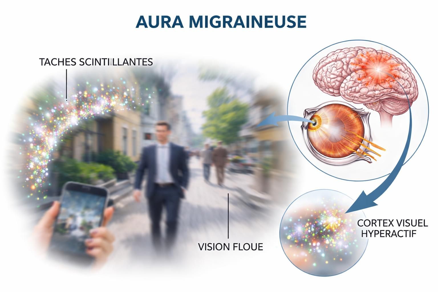 découvrez les signes avant-coureurs de la migraine ophtalmique et apprenez à identifier les symptômes visuels qui annoncent une crise afin de mieux la comprendre et la prévenir.