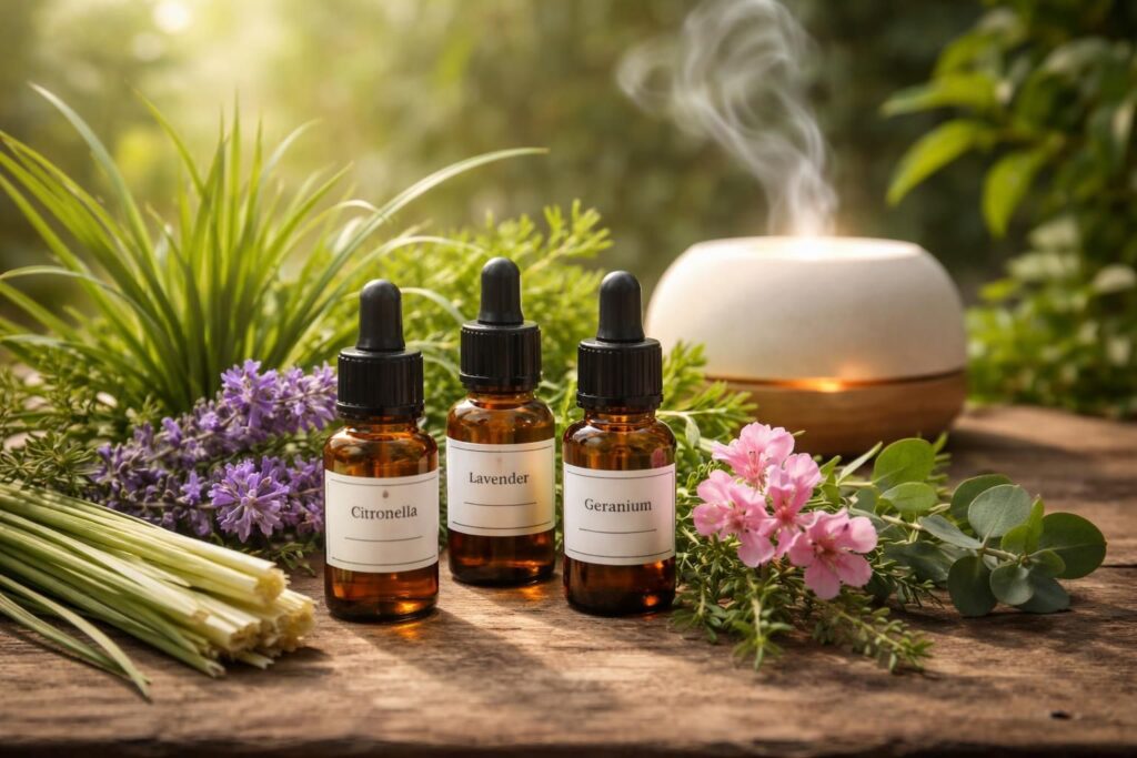 découvrez quelles huiles essentielles naturelles sont les plus efficaces pour repousser les moustiques et protéger votre peau en douceur.