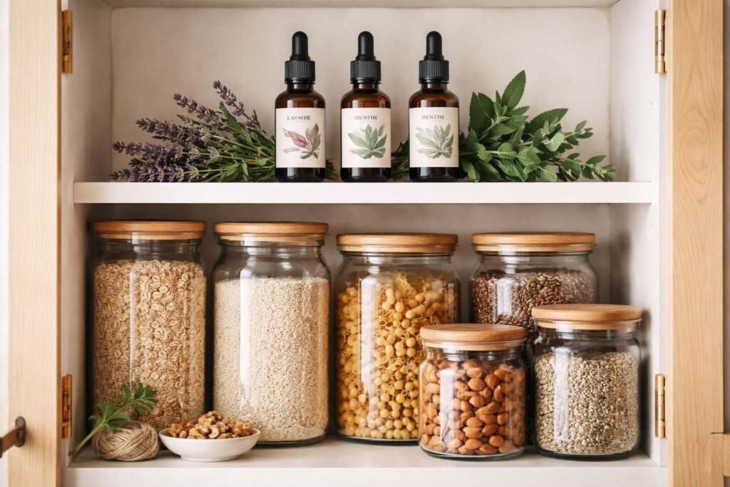 découvrez quelles huiles essentielles utiliser pour éloigner naturellement les mites alimentaires et protéger efficacement vos placards.