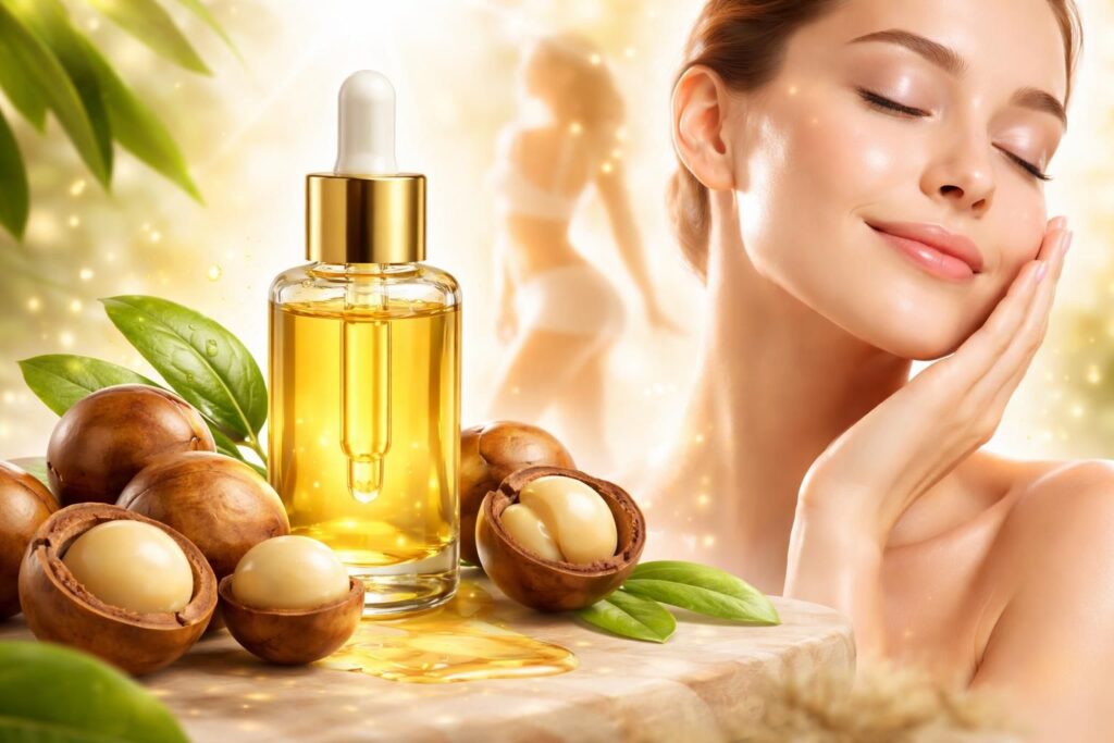 découvrez les bienfaits de l'huile de macadamia pour nourrir votre peau en profondeur et sublimer votre silhouette naturellement.