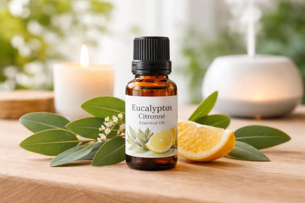 découvrez les bienfaits de l'huile essentielle d’eucalyptus citronné pour votre bien-être quotidien : soulagement, fraîcheur et revitalisation naturelles.