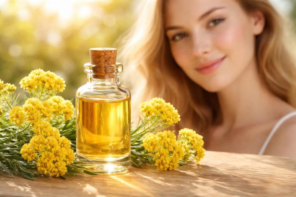 découvrez les bienfaits de l'huile essentielle d’immortelle pour sublimer votre visage naturellement. apprenez comment utiliser ce trésor de la nature pour une peau éclatante et revitalisée.