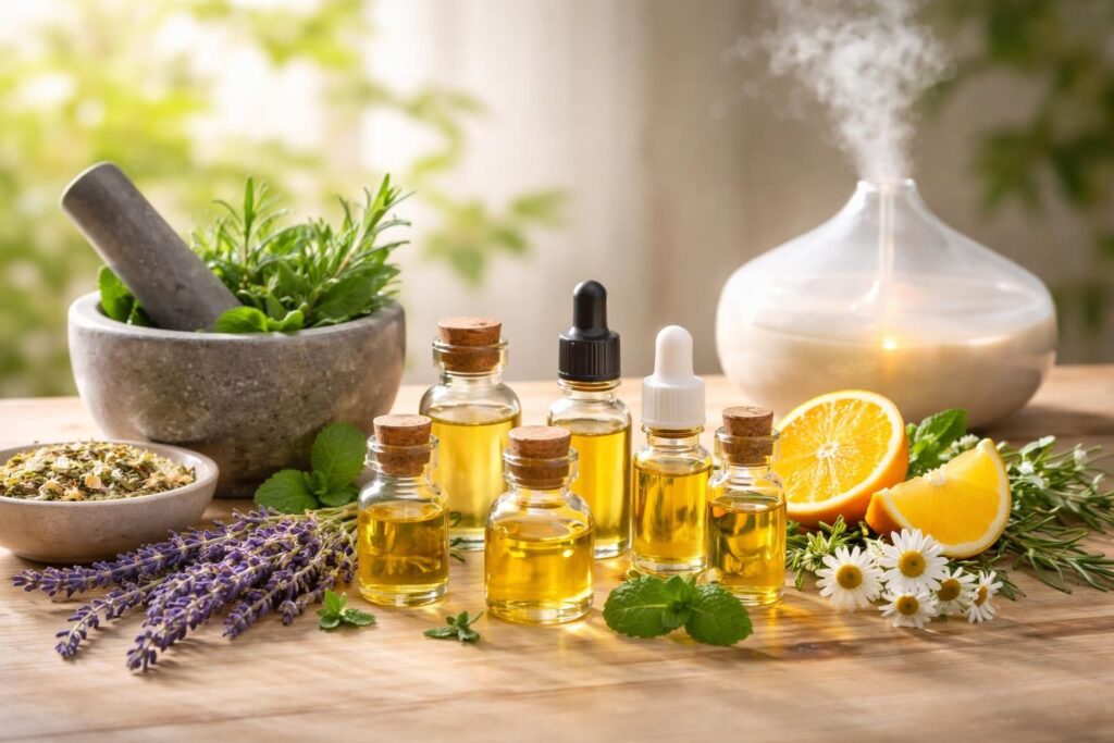 découvrez nos recettes d'huiles essentielles naturelles pour améliorer votre bien-être au quotidien grâce à des formules simples et efficaces.