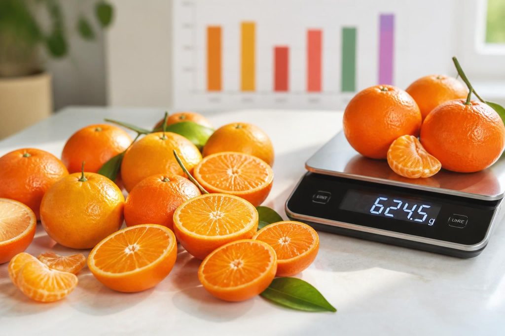 découvrez la valeur énergétique des clémentines selon leur variété et leur poids pour mieux contrôler votre apport calorique au quotidien.