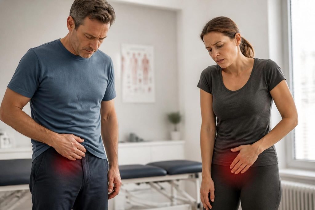 découvrez les symptômes de la hernie inguinale chez l'homme et la femme, apprenez à les reconnaître rapidement et découvrez les actions à entreprendre pour une prise en charge efficace.