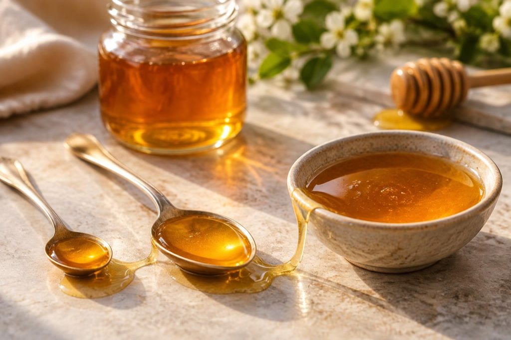 découvrez l’apport énergétique du miel selon la quantité consommée : calories d’une cuillère à café, d’une cuillère à soupe ou d’une portion.